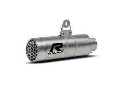 Slip-On REMUS MESH (sport silencer), stainless steel brushed